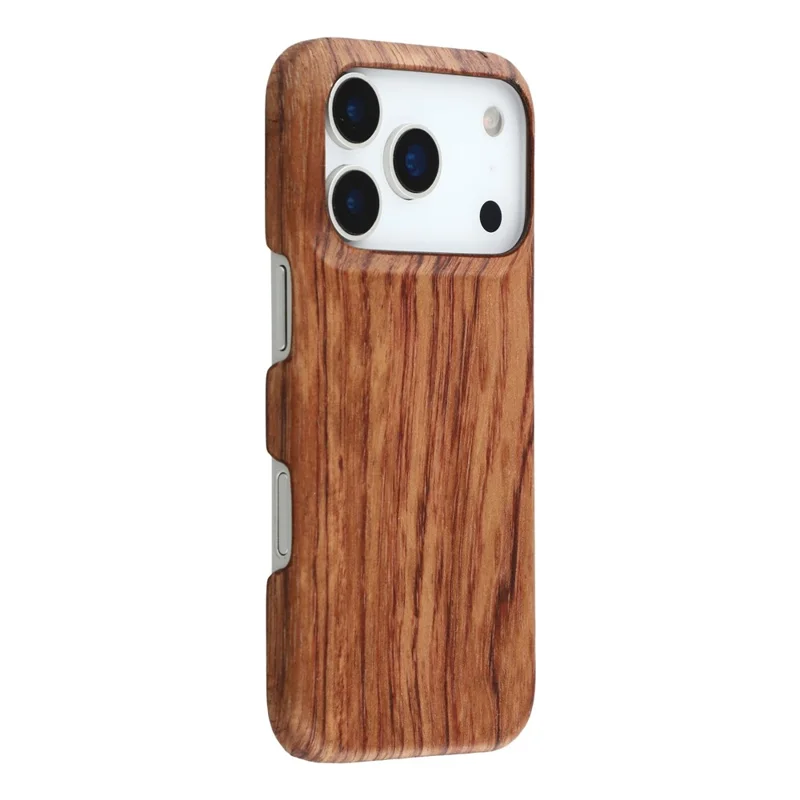 For iPhone 17 Pro Max Case Hard Wooden Protective Phone Cover - Rosewood