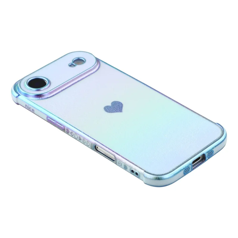 For iPhone Air Magnetic Case TPU Dazzling Color Electroplated Phone Back Cover - Blue