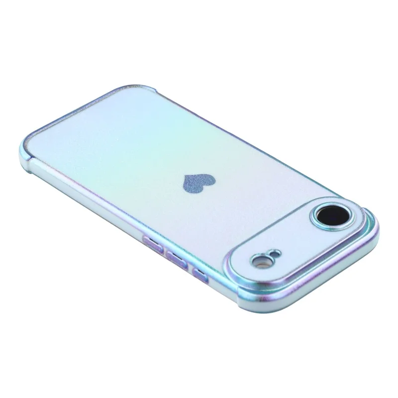 For iPhone Air Magnetic Case TPU Dazzling Color Electroplated Phone Back Cover - Blue