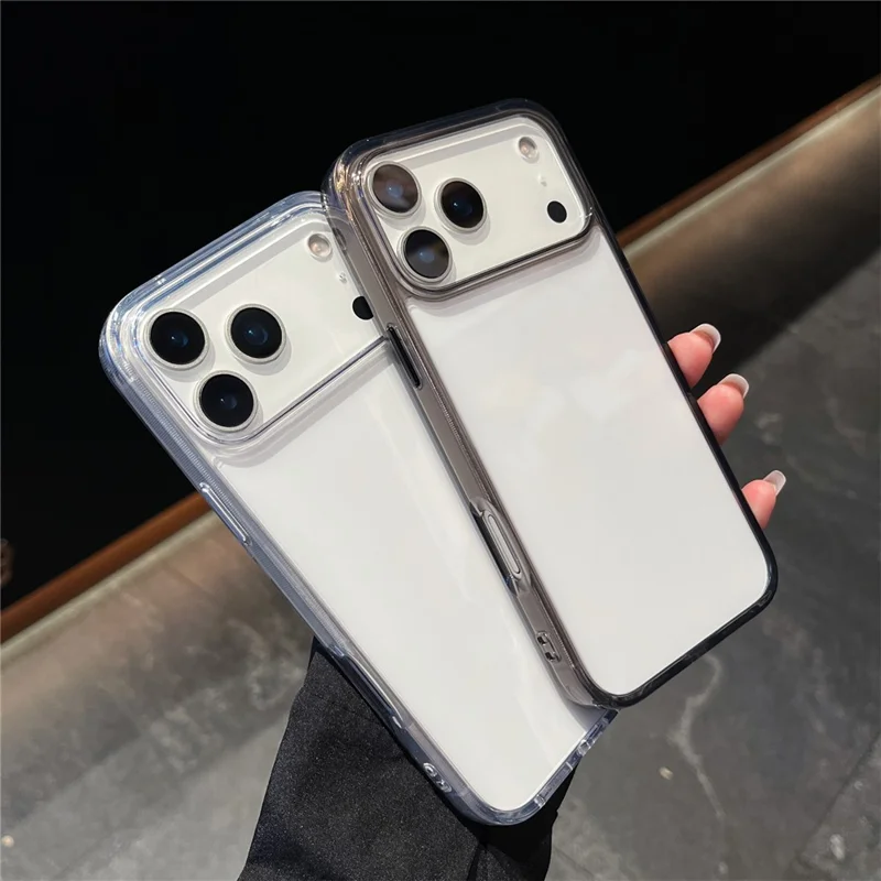 For iPhone 17 Pro Max Case High Transparency PC + TPU Phone Cover - Transparent White