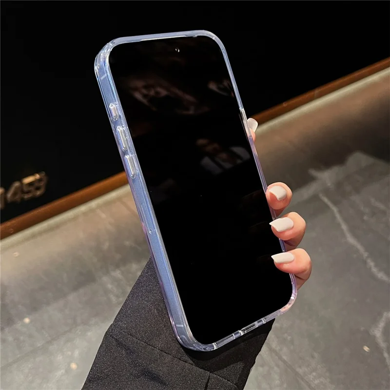 For iPhone 17 Pro Max Case High Transparency PC + TPU Phone Cover - Transparent White