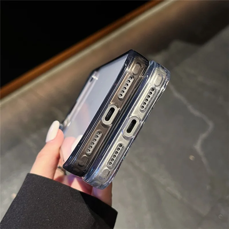 For iPhone 17 Pro Max Case High Transparency PC + TPU Phone Cover - Transparent White