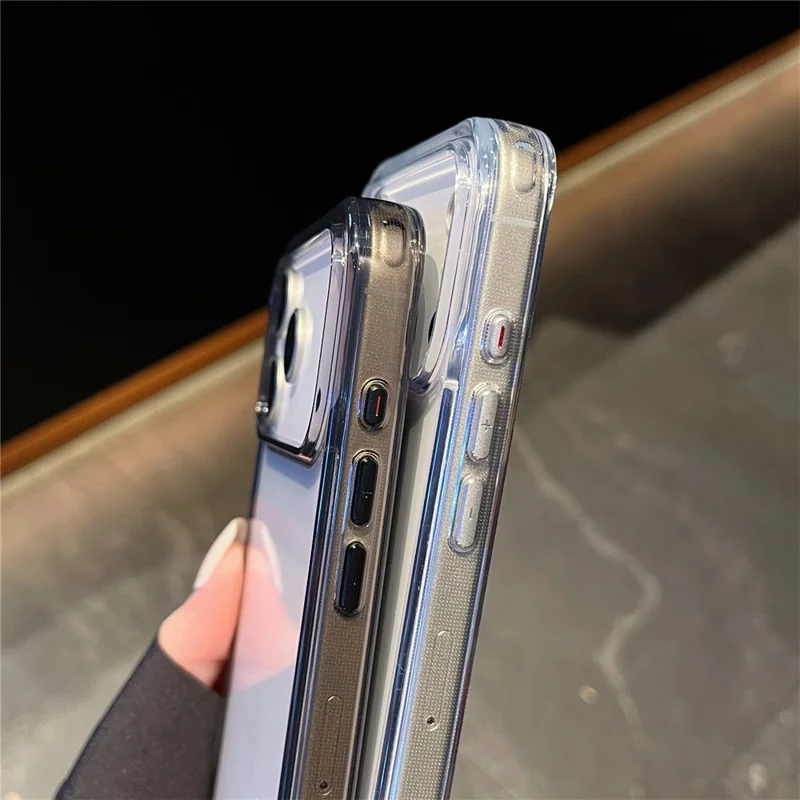 For iPhone 17 Pro Max Case High Transparency PC + TPU Phone Cover - Transparent White