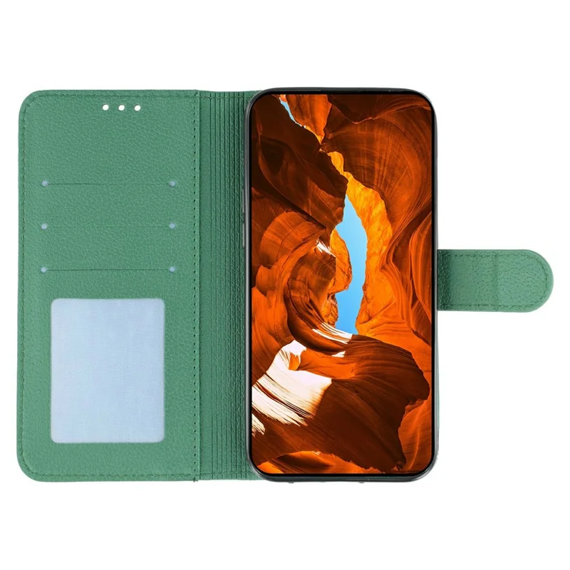 For Xiaomi Poco M8 5G / Redmi Note 15 5G (Global) / 15 4G (Global) Case Feather Imprint PU Leather Wallet Phone Cover - Green