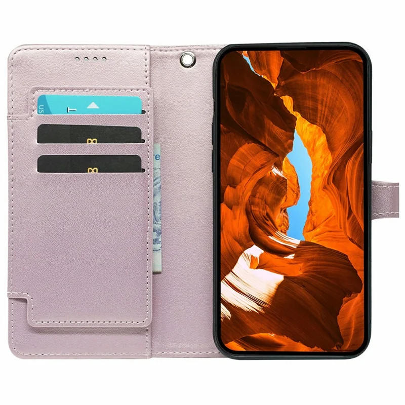 Funda para Xiaomi Redmi Note 15 Pro+ 5G con 9 ranuras para tarjetas, cubierta de teléfono de piel sintética con soporte - Oro rosa