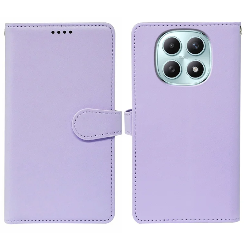 For Xiaomi Poco M8 5G / Redmi Note 15 5G (Global) / 15 4G (Global) Case with 9 Card Slots PU Leather Stand Phone Cover - Purple