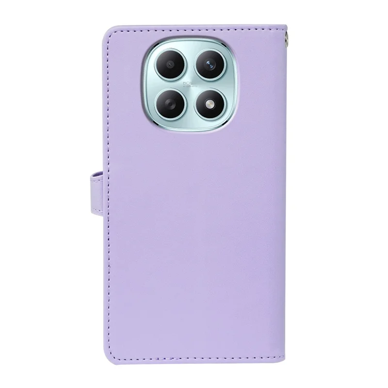 For Xiaomi Poco M8 5G / Redmi Note 15 5G (Global) / 15 4G (Global) Case with 9 Card Slots PU Leather Stand Phone Cover - Purple