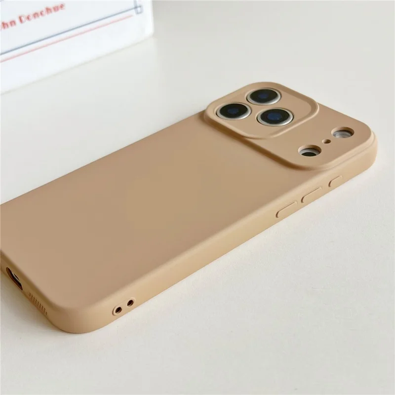For iPhone 17 Pro Max Case Minimalist Solid Color Anti-scratch TPU Phone Cover with Soft Lining - Dark Purple