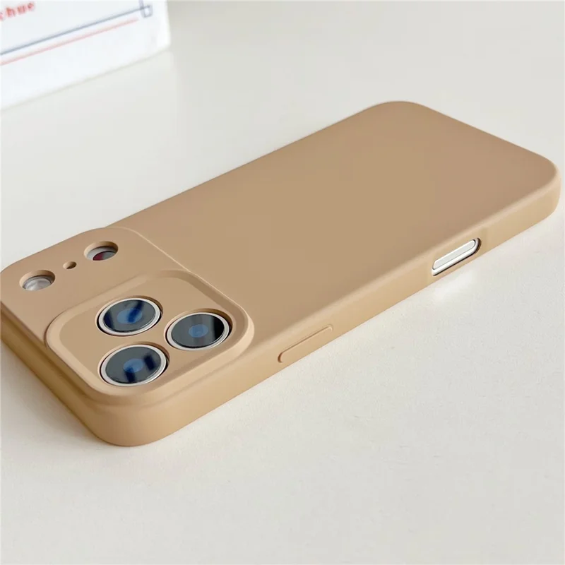 For iPhone 17 Pro Max Case Minimalist Solid Color Anti-scratch TPU Phone Cover with Soft Lining - Dark Purple