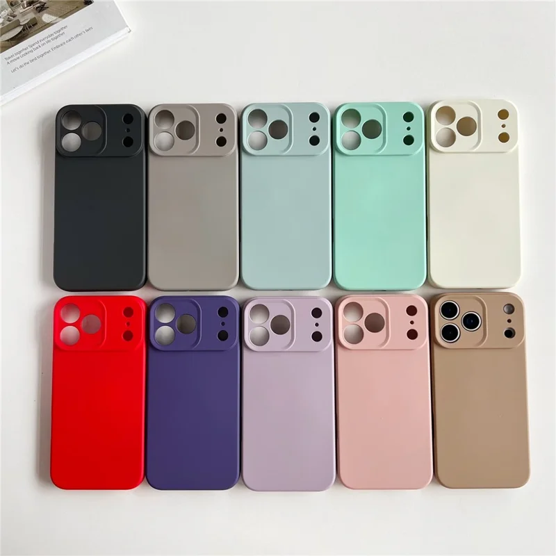 For iPhone 17 Pro Max Case Minimalist Solid Color Anti-scratch TPU Phone Cover with Soft Lining - Dark Purple