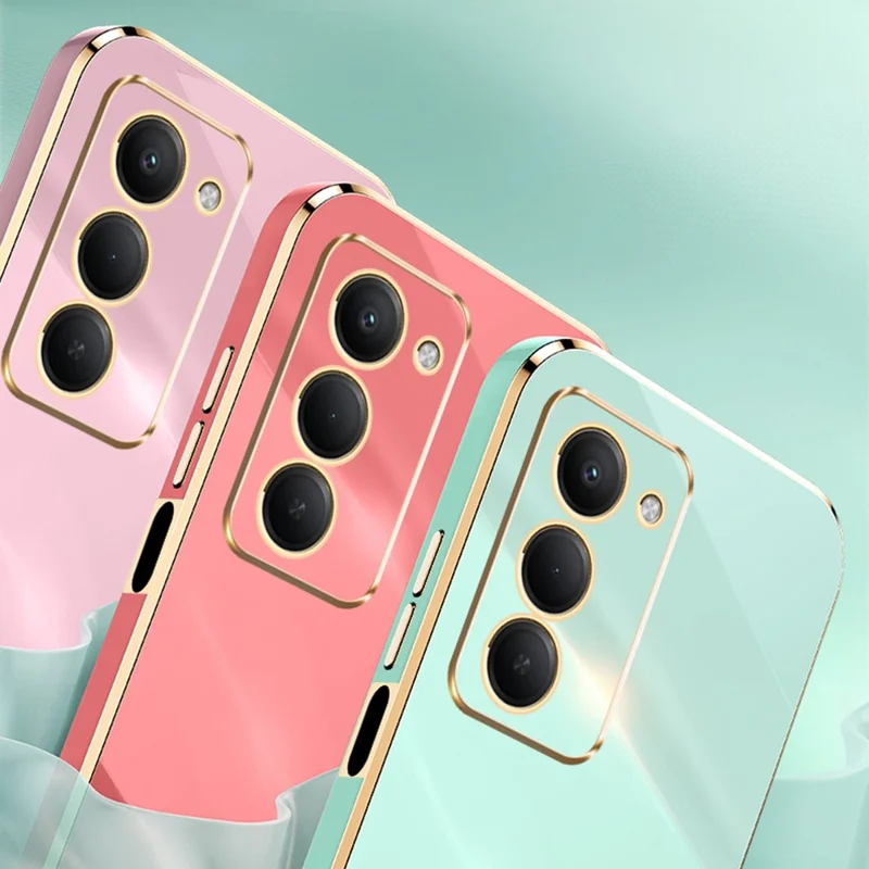 XINLI For Xiaomi Redmi 15 5G (Global) (169mm) Case TPU Phone Cover with Electroplating Frame - Cyan