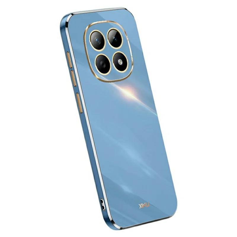 XINLI For Xiaomi Redmi Note 15 5G (Global) Case TPU Phone Cover with Electroplating Frame - Blue