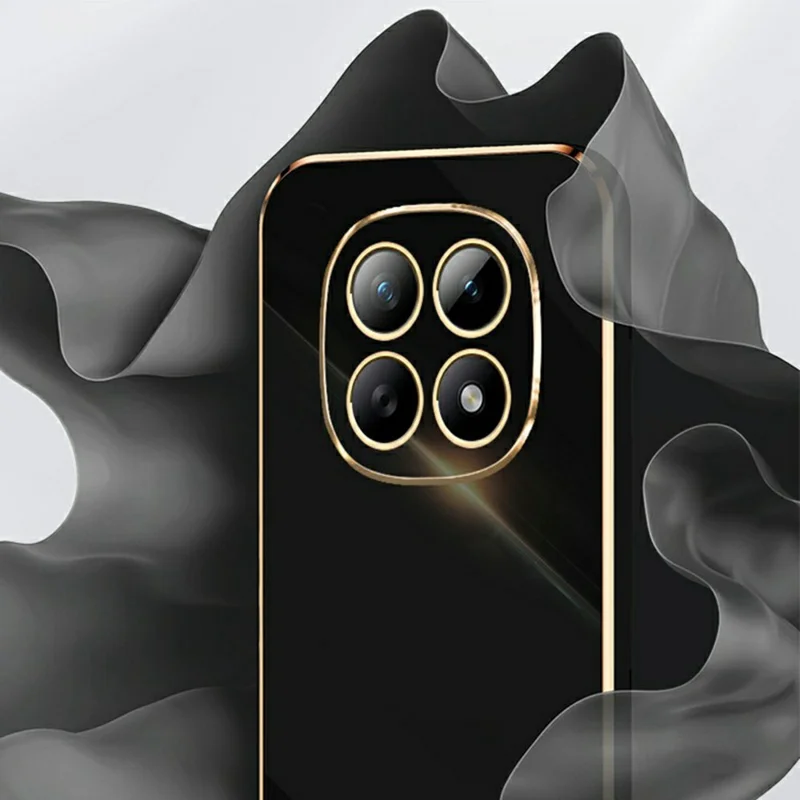 XINLI For Xiaomi Redmi Note 15 5G (Global) Case TPU Phone Cover with Electroplating Frame - Blue