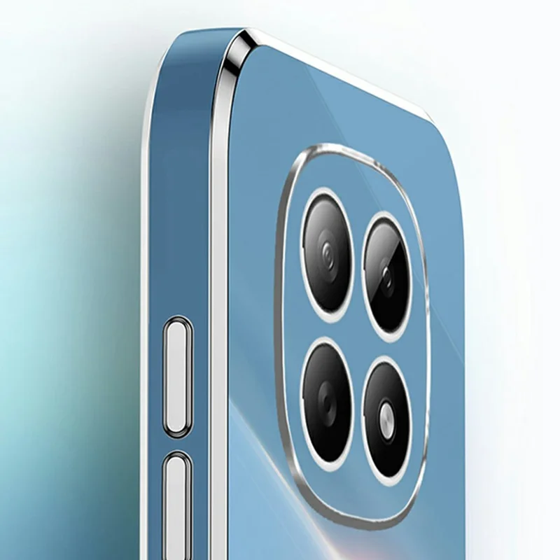 XINLI For Xiaomi Redmi Note 15 5G (Global) Case Ring Kickstand Electroplating TPU Phone Cover - Blue