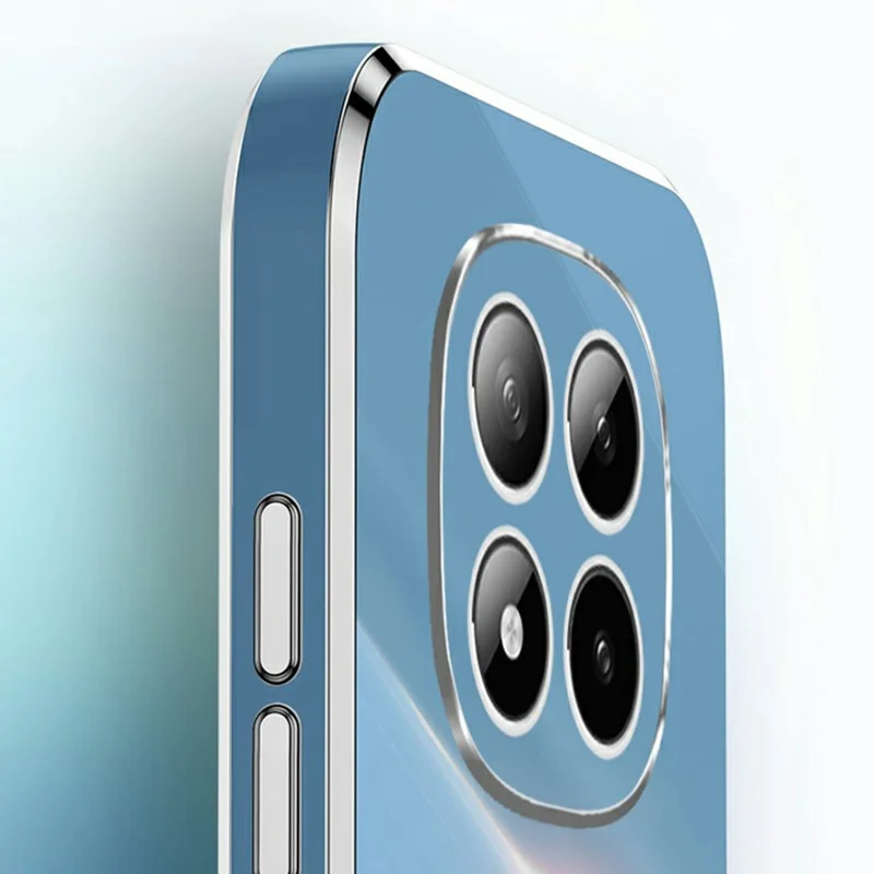 XINLI For Xiaomi Poco M8 Pro 5G / Redmi Note 15 Pro+ 5G (Global) Case TPU Phone Cover with Electroplating Frame - Cyan