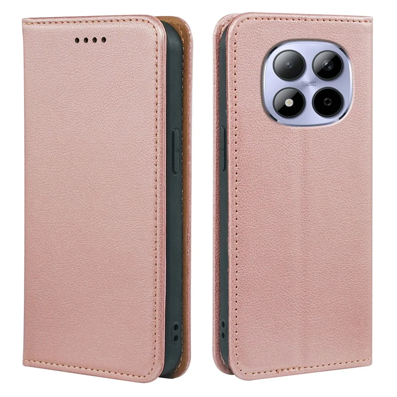Xiaomi Redmi Note 15 Pro 5G hoesje portemonnee RFID-blokkering lederen telefoonhoes met sterke magnetische sluiting - Roze goud