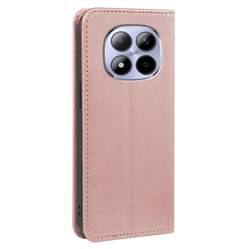 Xiaomi Redmi Note 15 Pro 5G hoesje portemonnee RFID-blokkering lederen telefoonhoes met sterke magnetische sluiting - Roze goud