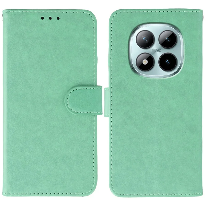 Flipportemonnee hoesje van PU-leer met draagkoord voor Xiaomi Redmi Note 15 Pro+ 5G - Groen