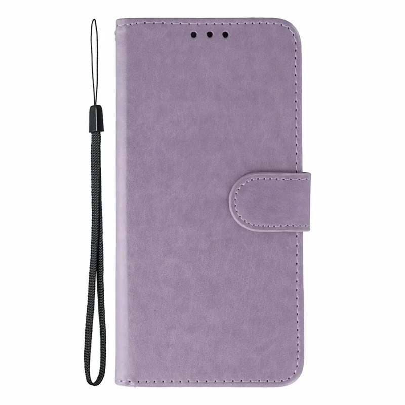 For Xiaomi Poco M8 5G / Redmi Note 15 5G (Global) / 15 4G (Global) Case PU Leather Flip Wallet Phone Cover with Strap - Purple