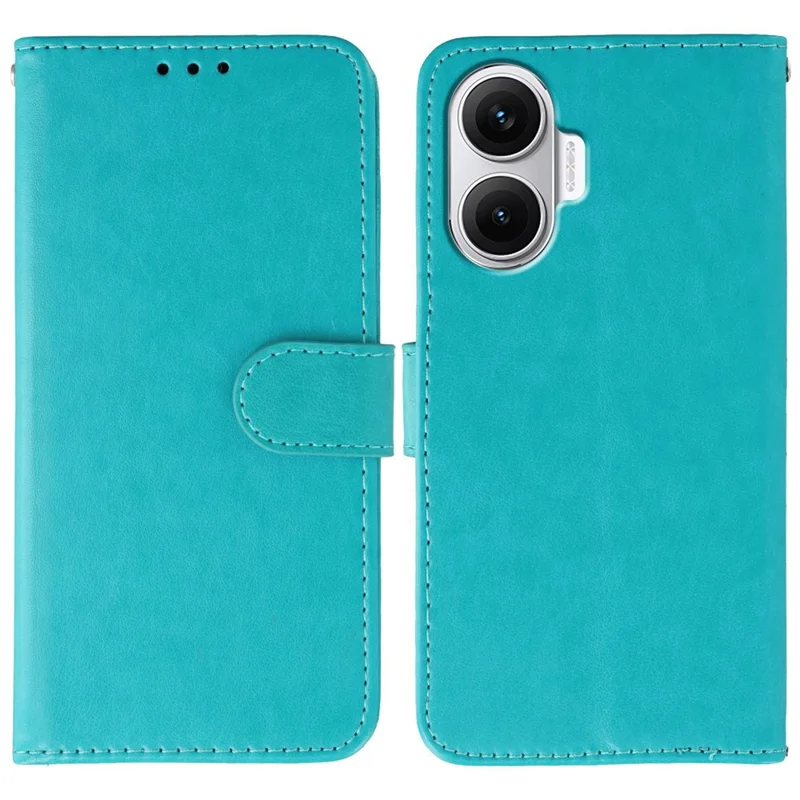 For Xiaomi Redmi Turbo 4 Pro 5G / Poco F7 5G Case PU Leather Flip Wallet Phone Cover with Strap - Blue