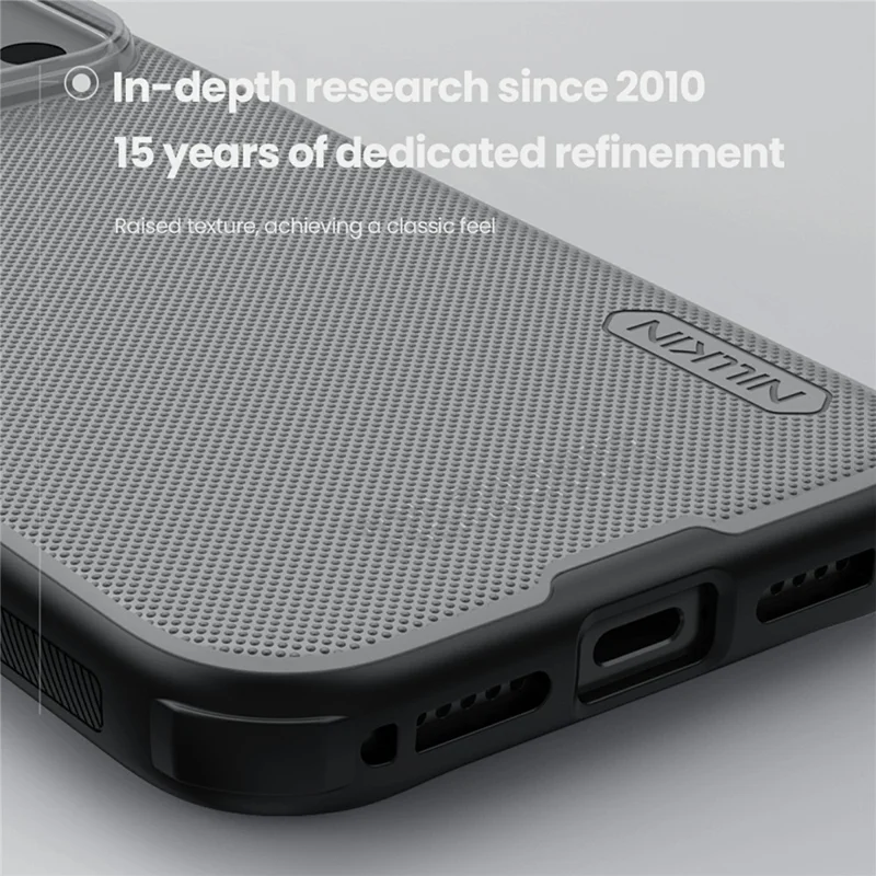 NILLKIN Super Frosted Shield Pro For iPhone 17 Pro Case Matte PC TPU Clear Black Phone Back Cover