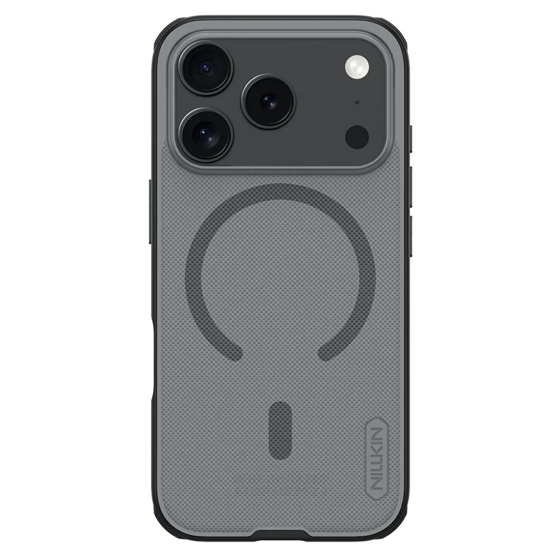 NILLKIN Super Frosted Shield Pro for iPhone 17 Pro Magnetic Case Matte PC TPU Clear Black Phone Back Cover