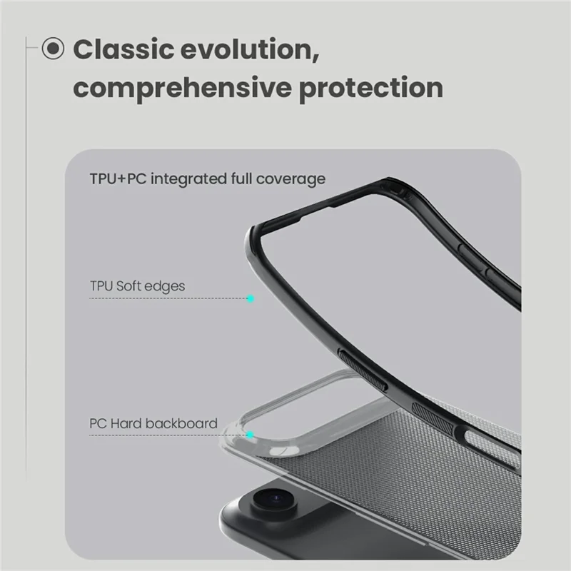 NILLKIN Super Frosted Shield Pro For iPhone Air Case Matte PC TPU Clear Black Phone Back Cover