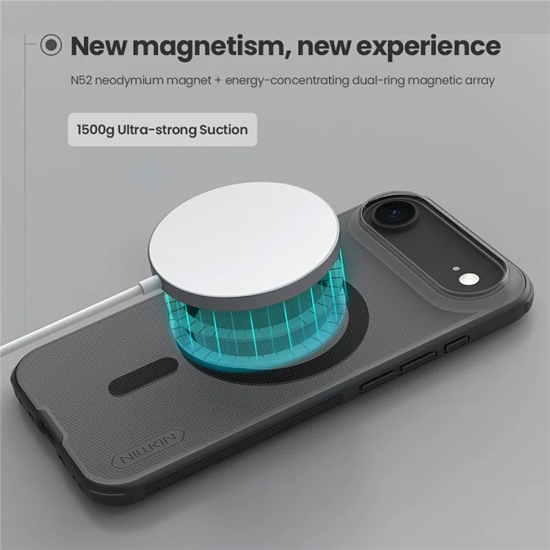 NILLKIN Super Frosted Shield Pro for iPhone Air Magnetic Case Matte PC TPU Clear Black Phone Back Cover