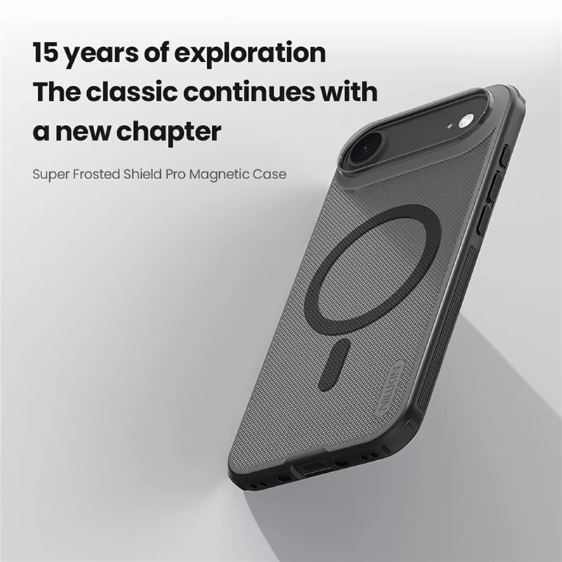 NILLKIN Super Frosted Shield Pro for iPhone Air Magnetic Case Matte PC TPU Clear Black Phone Back Cover