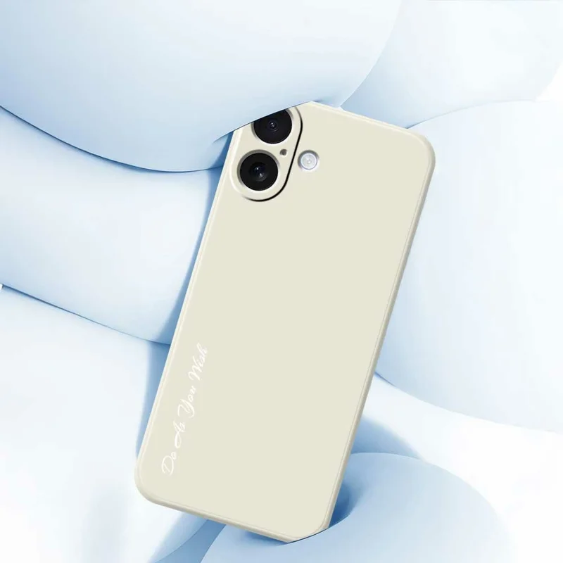 DO AS YOU WISH For iPhone 17 Case Straight Edge TPU Phone Back Cover Precise Cutouts - White