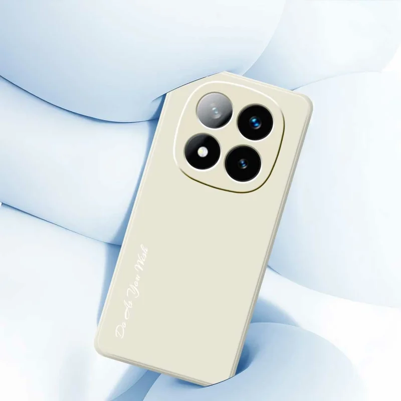 DO AS YOU WISH For Xiaomi Redmi Note 14 Pro 4G Case Straight Edge TPU Phone Back Cover Precise Cutouts - White