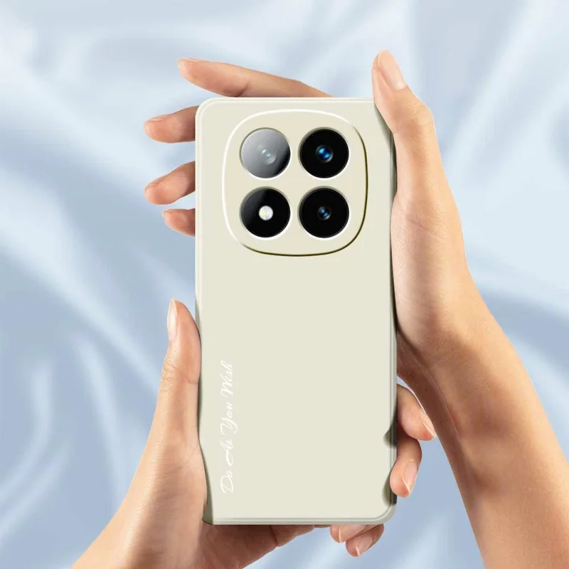 DO AS YOU WISH For Xiaomi Redmi Note 14 Pro 4G Case Straight Edge TPU Phone Back Cover Precise Cutouts - White