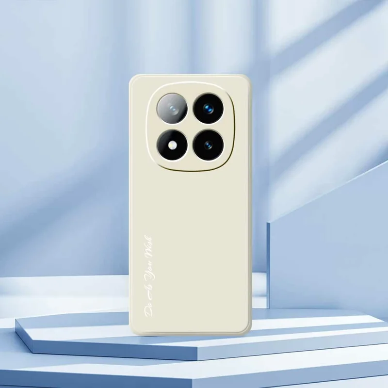 DO AS YOU WISH For Xiaomi Redmi Note 14 Pro 4G Case Straight Edge TPU Phone Back Cover Precise Cutouts - White