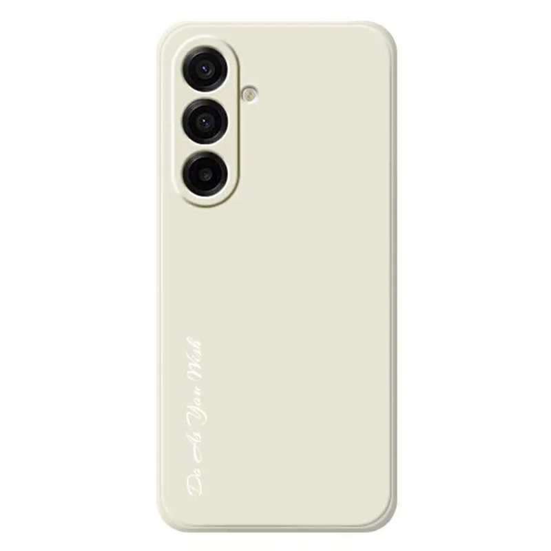 DO AS YOU WISH For Samsung Galaxy A17 5G / A17 4G Case Straight Edge TPU Phone Back Cover Precise Cutouts - White