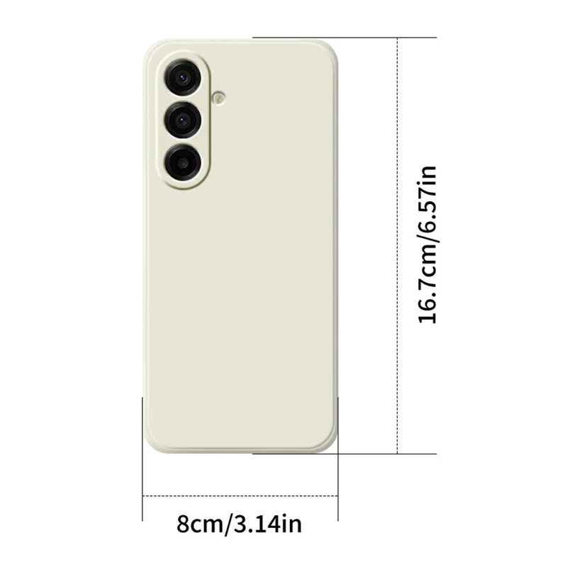 DO AS YOU WISH For Samsung Galaxy A17 5G / A17 4G Case Straight Edge TPU Phone Back Cover Precise Cutouts - White