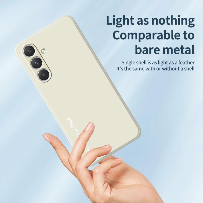 DO AS YOU WISH For Samsung Galaxy A54 5G Case Straight Edge TPU Phone Back Cover Precise Cutouts - White