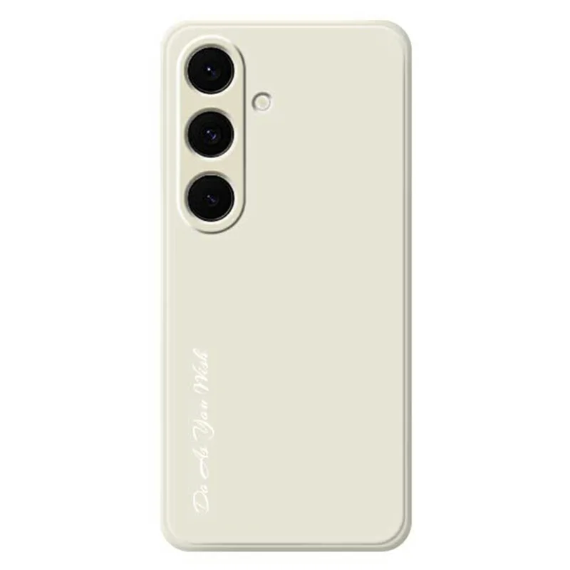 DO AS YOU WISH For Samsung Galaxy S24 FE Case Straight Edge TPU Phone Back Cover Precise Cutouts - White