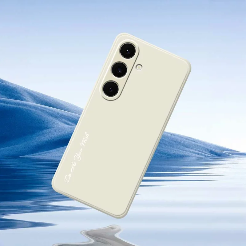 DO AS YOU WISH For Samsung Galaxy S24 FE Case Straight Edge TPU Phone Back Cover Precise Cutouts - White