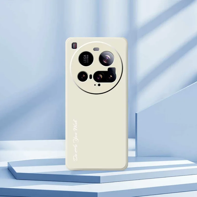 DO AS YOU WISH For Xiaomi 15 Ultra Case Straight Edge TPU Phone Back Cover Precise Cutouts - White