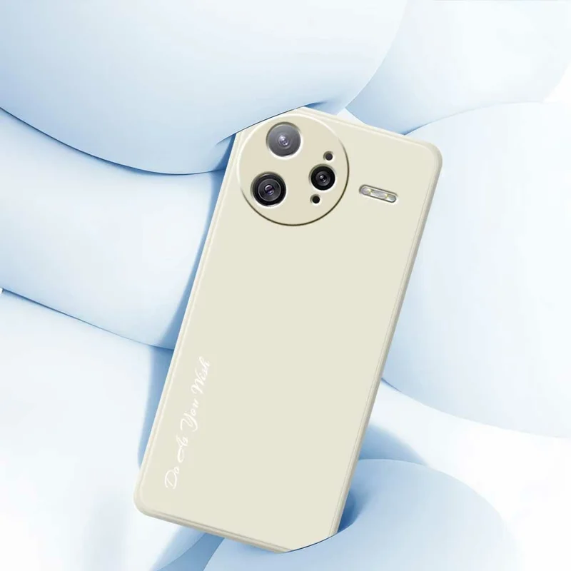 DO AS YOU WISH Etui na Xiaomi Poco F7 Ultra 5G, prosta krawędź, pokrywa tylna z tworzywa TPU, precyzyjne wycięcia - Biały