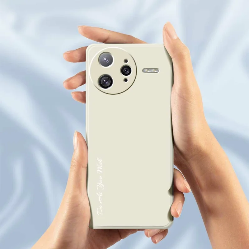 DO AS YOU WISH Etui na Xiaomi Poco F7 Ultra 5G, prosta krawędź, pokrywa tylna z tworzywa TPU, precyzyjne wycięcia - Biały