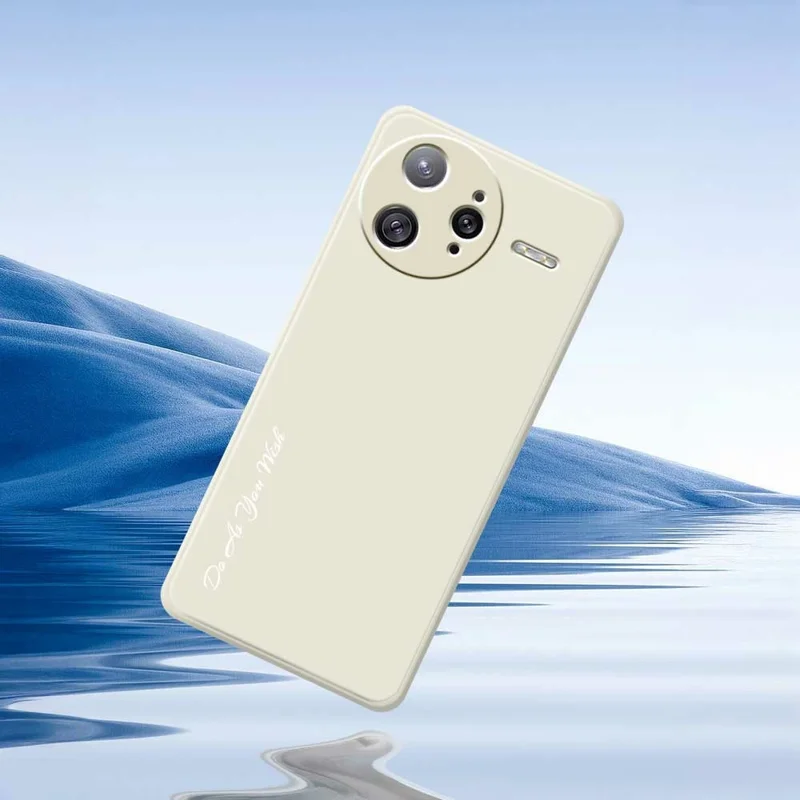 DO AS YOU WISH Etui na Xiaomi Poco F7 Ultra 5G, prosta krawędź, pokrywa tylna z tworzywa TPU, precyzyjne wycięcia - Biały