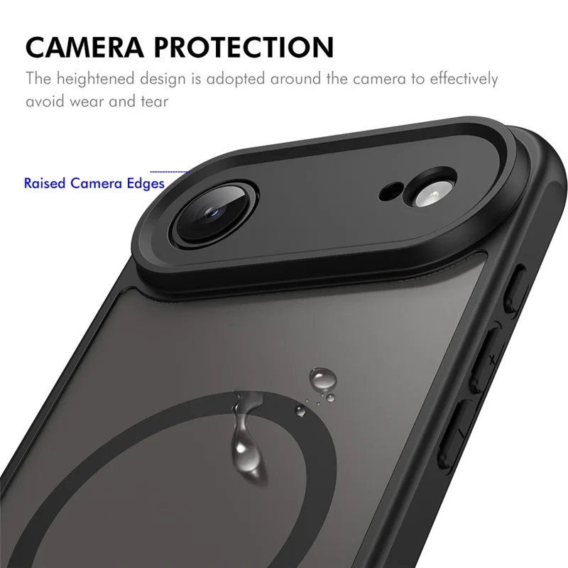 ENKAY HAT PRINCE For iPhone Air Magnetic Case with Hydrogel Film PC TPU Matte Phone Cover - Blue