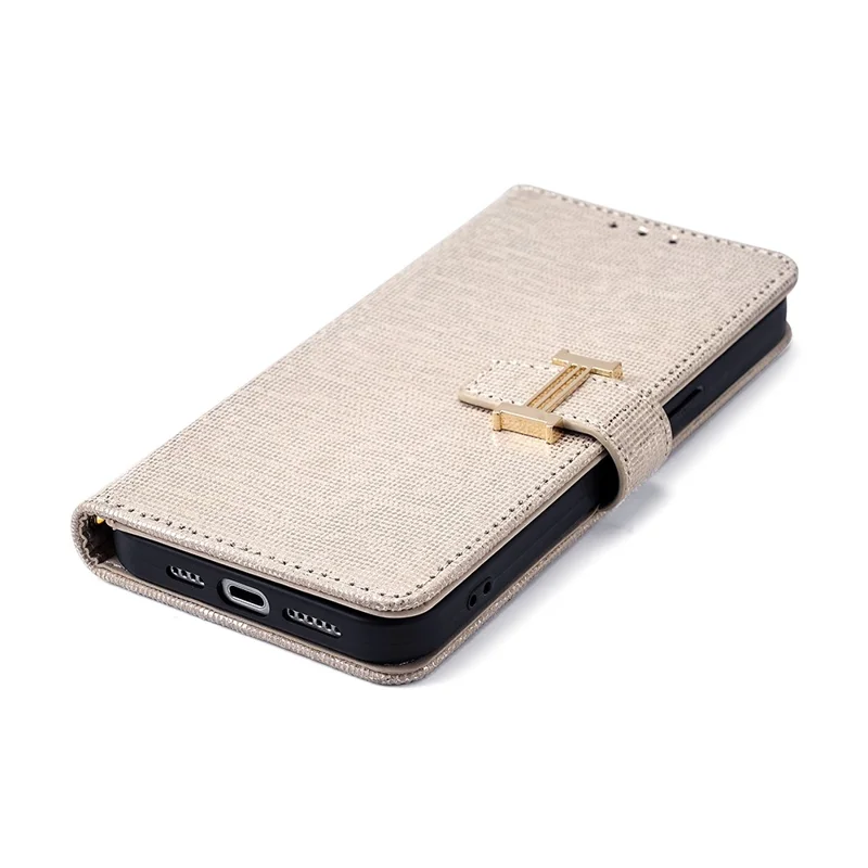 For iPhone 17 Pro Max Case Metal I-Buckle PU Leather Wallet Phone Cover - White