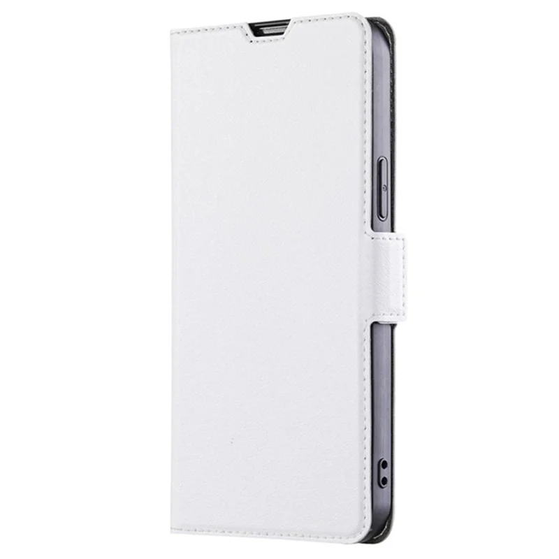 For iPhone Air Case Card Holder PU Leather Phone Cover - White