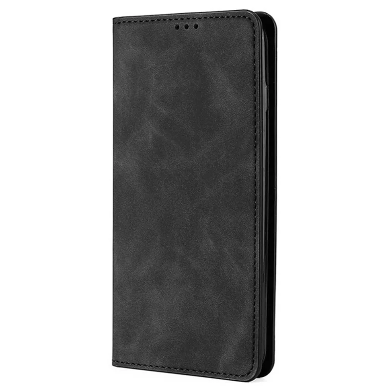For iPhone Air Case Card Holder PU Leather Magnetic Closing Phone Cover - Black