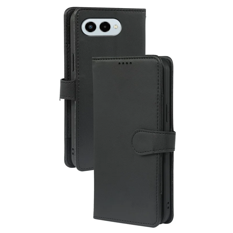 Til T-Mobile REVVL 8 Etui med 9 Kortfelter PU Læder Ståetilbehør - Sort
