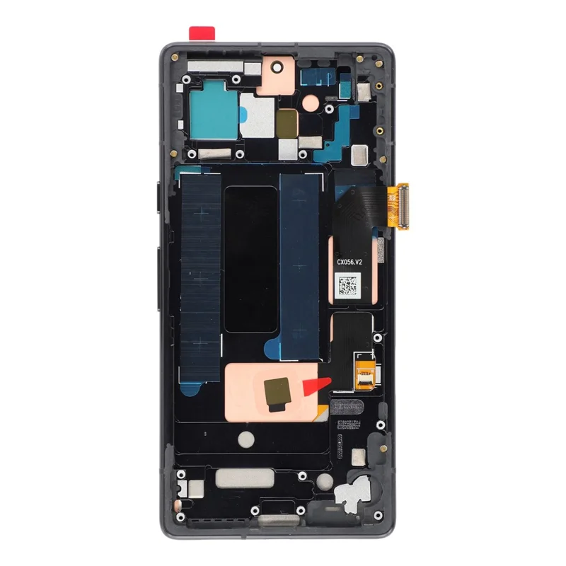 For Google Pixel 7a G82U8 (Middle Lens Hole) Grade C OLED Screen and Digitizer Assembly + Frame (Without Logo)