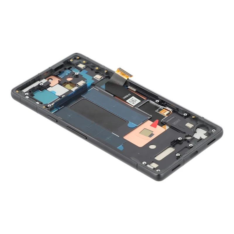 For Google Pixel 7a G82U8 (Middle Lens Hole) Grade C OLED Screen and Digitizer Assembly + Frame (Without Logo)