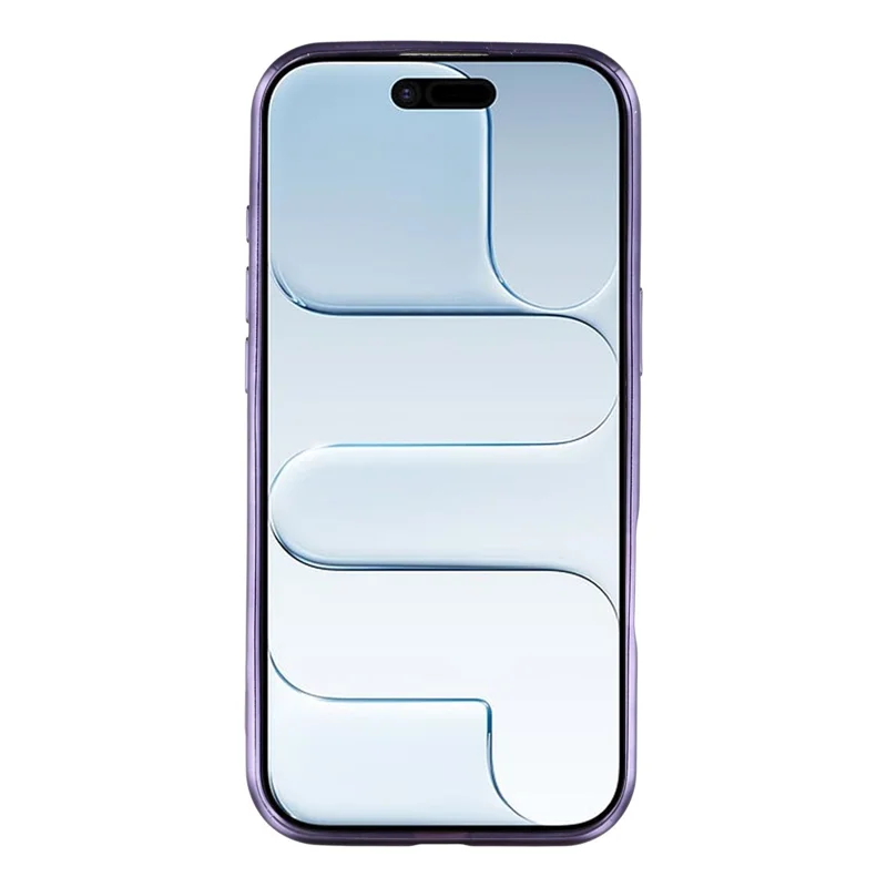 For iPhone Air Case Matte Electroplating Hoes compatibel met MagSafe - Donkerpaars